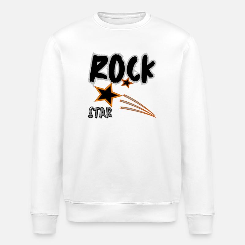 Rock Star - Sweat bio ROLLER Stanley/Stella Unisexe - blanc