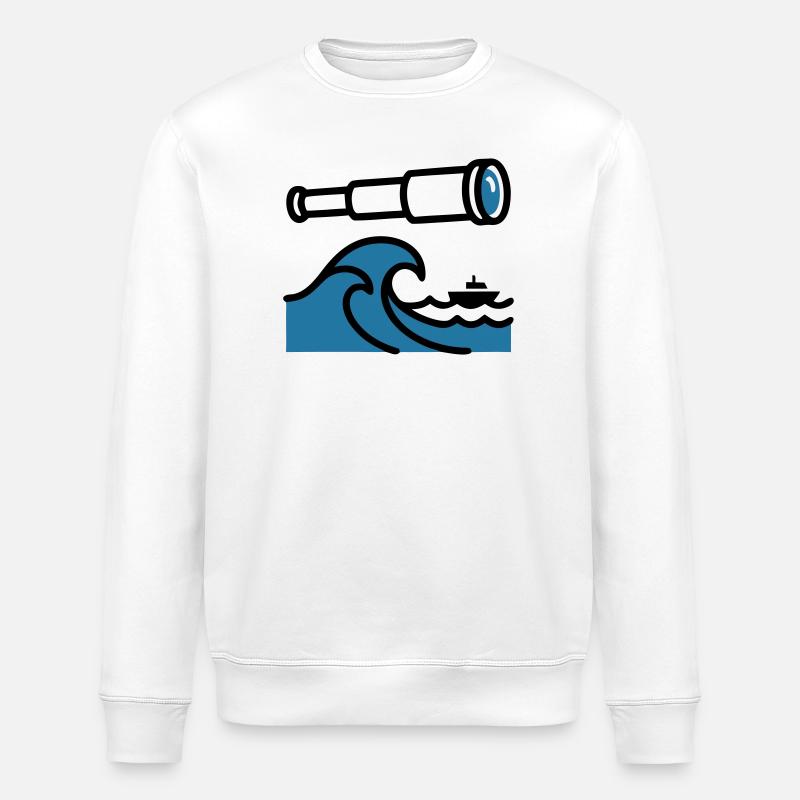Explorateur océanique Waves Telescope - Sweat bio ROLLER Stanley/Stella Unisexe - blanc