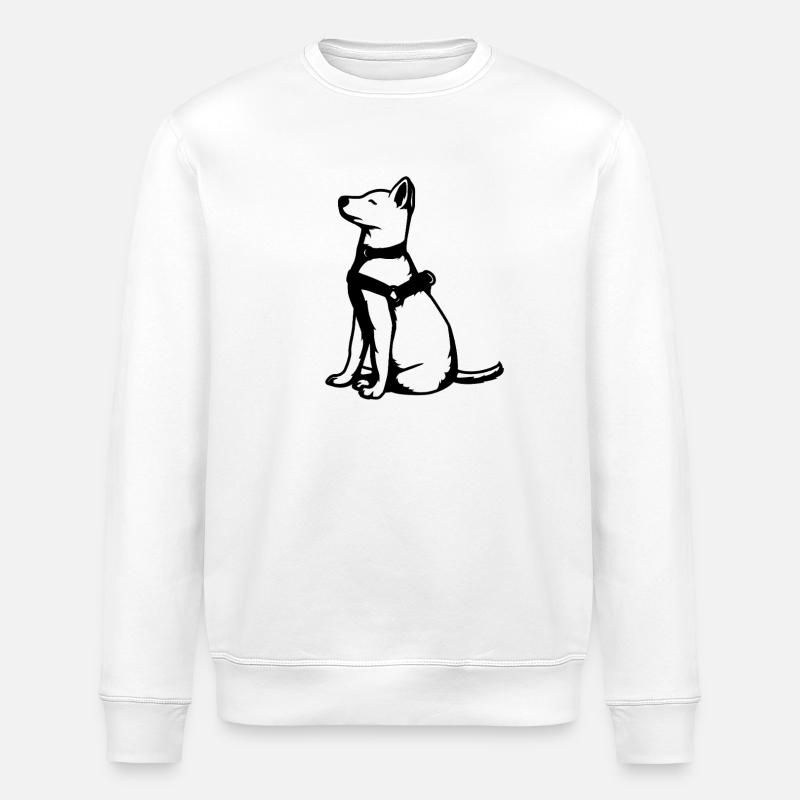Chien de berger - Sweat bio ROLLER Stanley/Stella Unisexe - blanc