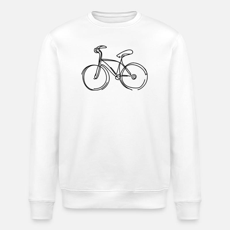 Cycling Graphic - Sweat bio ROLLER Stanley/Stella Unisexe - blanc