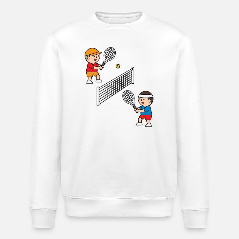 Jouer au tennis, c’est amusant ! - Sweat bio ROLLER Stanley/Stella Unisexe - blanc