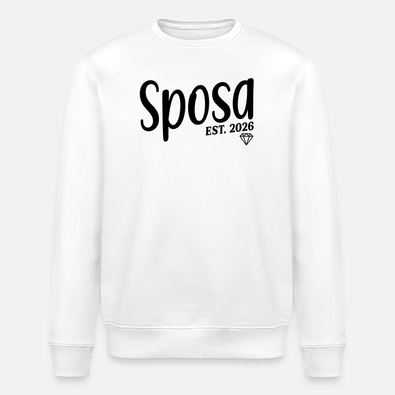 Italian Bride 2026 - Stanley/Stella ROLLER Unisex Organic Sweatshirt - white