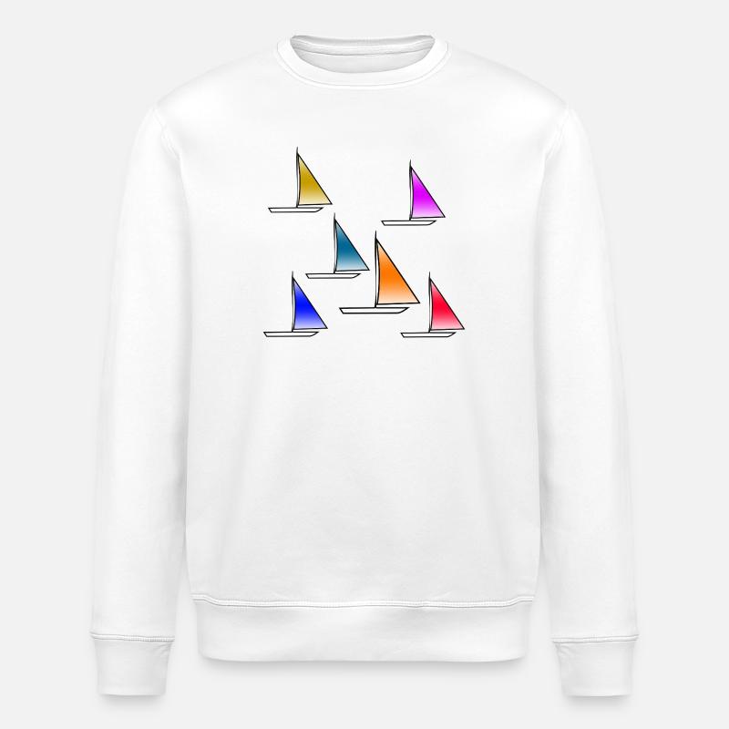 Sail - Stanley/Stella ROLLER Unisex Organic Sweatshirt - white