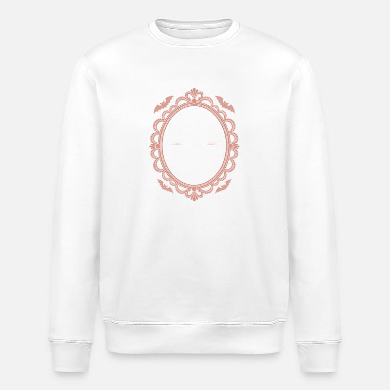Pale Ästhetik: Zarte Pastell-Lace - Stanley/Stella Unisex Bio-Sweatshirt ROLLER - Weiß