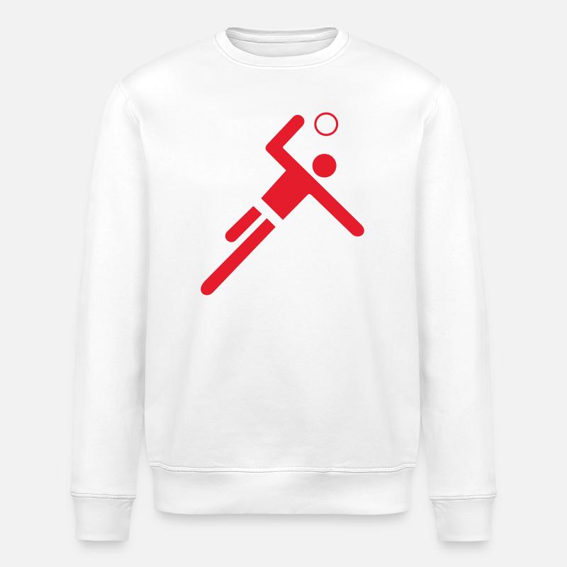 Roter Handballer - Stanley/Stella Unisex Bio-Sweatshirt ROLLER - Weiß