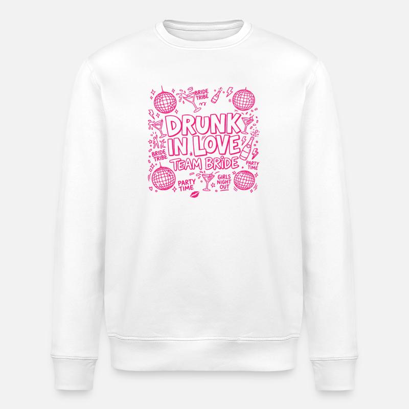 Ivre d’amour - Équipe Mariée - Sweat bio ROLLER Stanley/Stella Unisexe - blanc