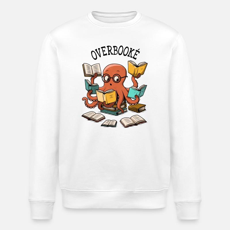 Überbucht - Stanley/Stella Unisex Bio-Sweatshirt ROLLER - Weiß