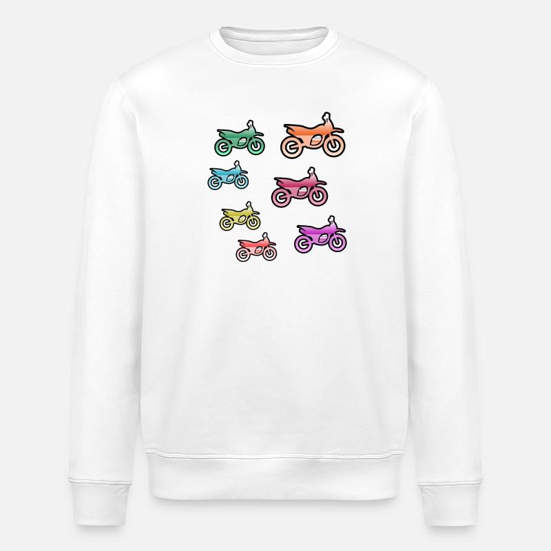 Motorcycles - Stanley/Stella ROLLER Unisex Organic Sweatshirt - white