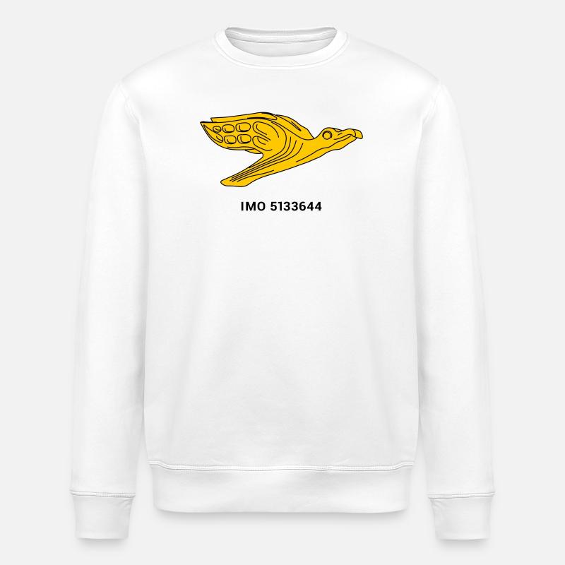 Gorch Fock - Albatros Marine Segelschiff - Stanley/Stella Unisex Bio-Sweatshirt ROLLER - Weiß
