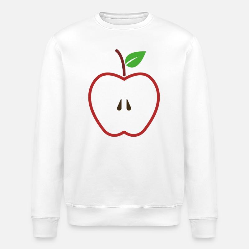Cut Apple - Stanley/Stella ROLLER Unisex Organic Sweatshirt - white
