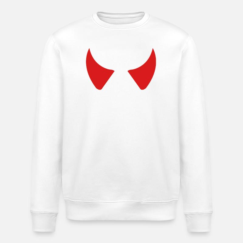 Teufelshörner - Stanley/Stella Unisex Bio-Sweatshirt ROLLER - Weiß
