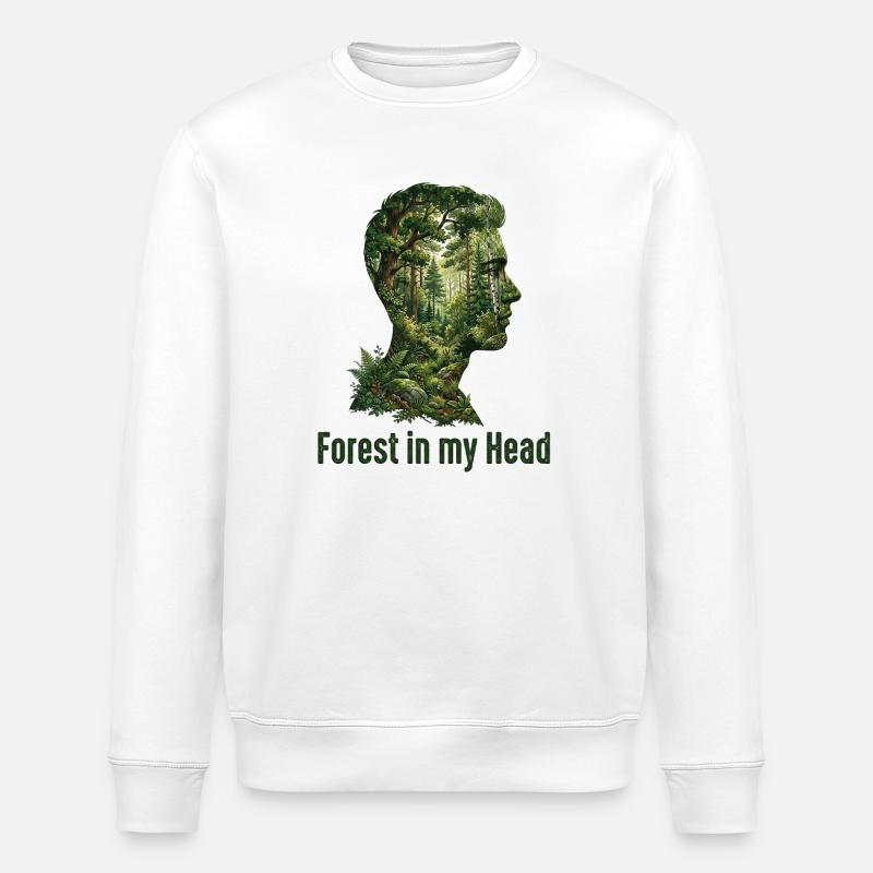 Forest Lover - Stanley/Stella ROLLER Unisex Organic Sweatshirt - white