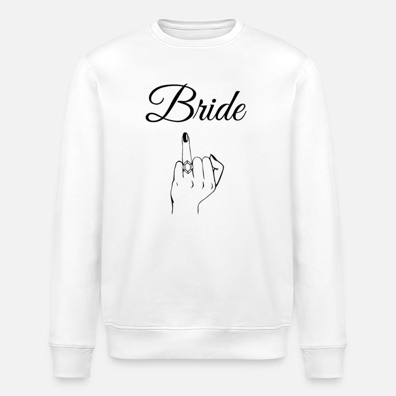 Edgy Brautring - Stanley/Stella Unisex Bio-Sweatshirt ROLLER - Weiß