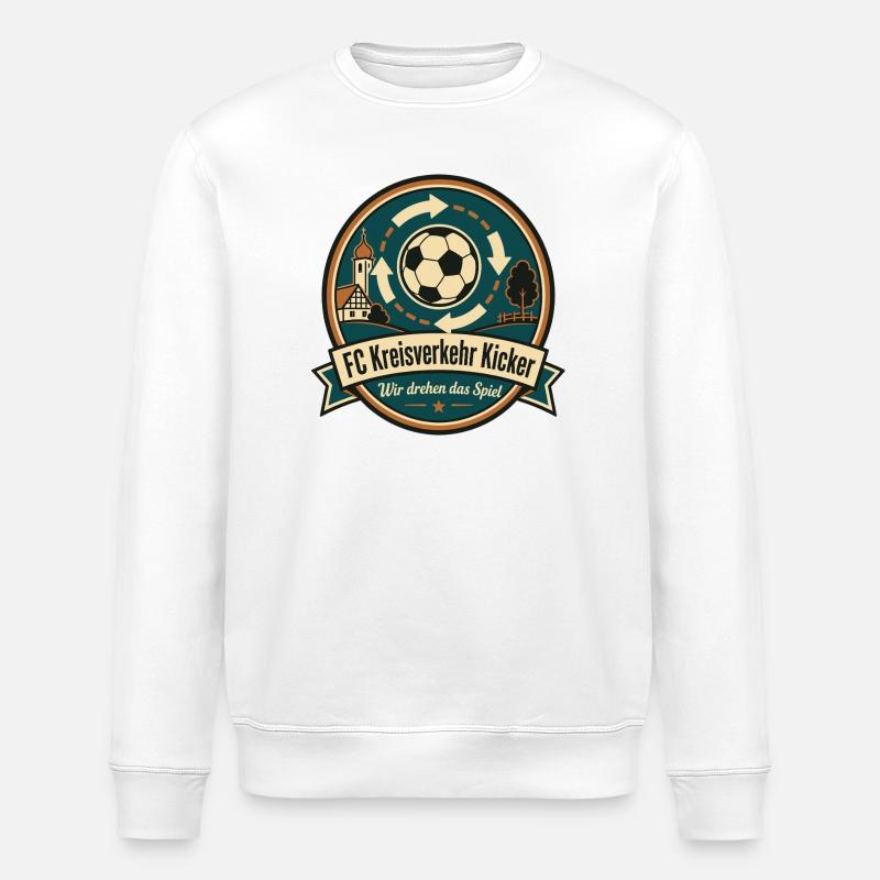 FC Kreisverkehr Kicker - Stanley/Stella Unisex Bio-Sweatshirt ROLLER - Weiß