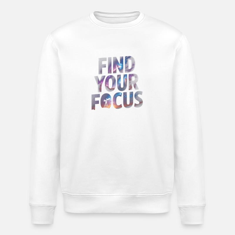 Trouvez votre attention dans les étoiles - Sweat bio ROLLER Stanley/Stella Unisexe - blanc
