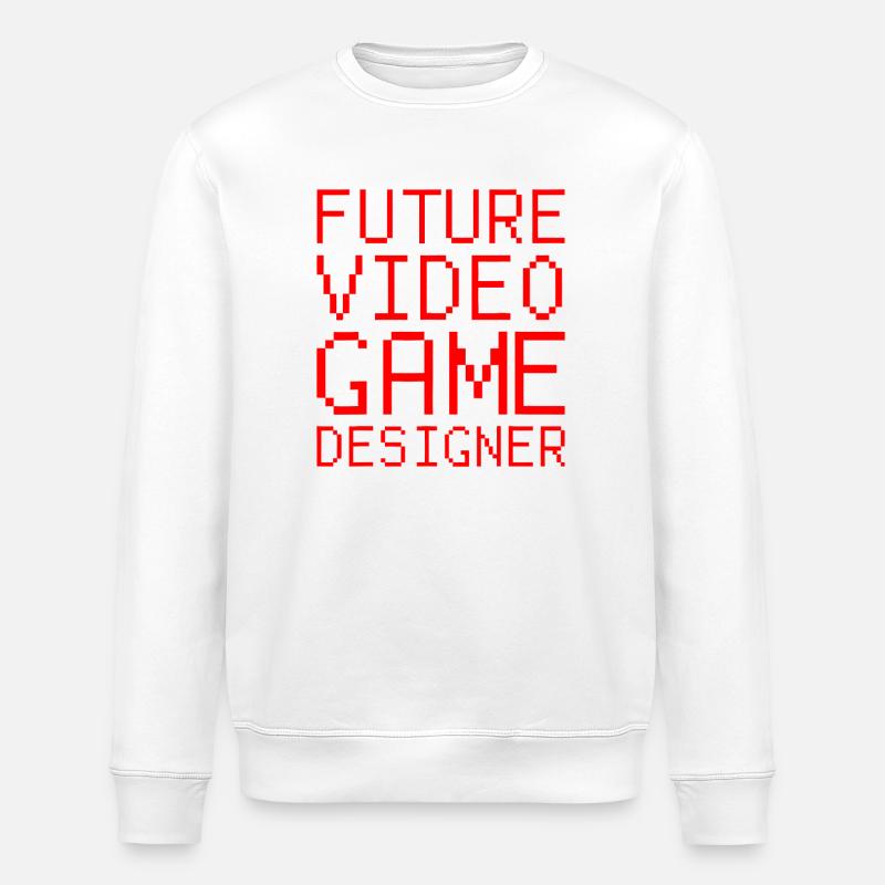 Zukünftiger Videospiel-Designer - Stanley/Stella Unisex Bio-Sweatshirt ROLLER - Weiß