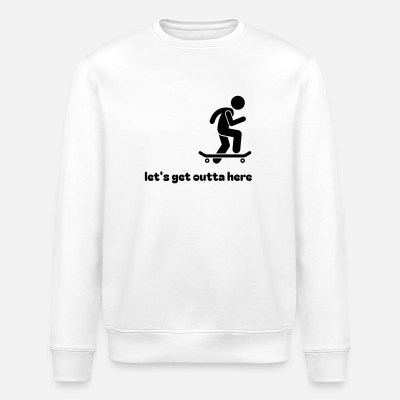 Patineur : Sortons d’ici - Sweat bio ROLLER Stanley/Stella Unisexe - blanc