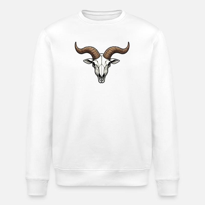 Skull Trophy - Stanley/Stella ROLLER Unisex Organic Sweatshirt - white