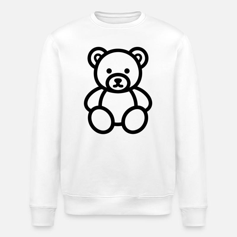 ourson - Sweat bio ROLLER Stanley/Stella Unisexe - blanc