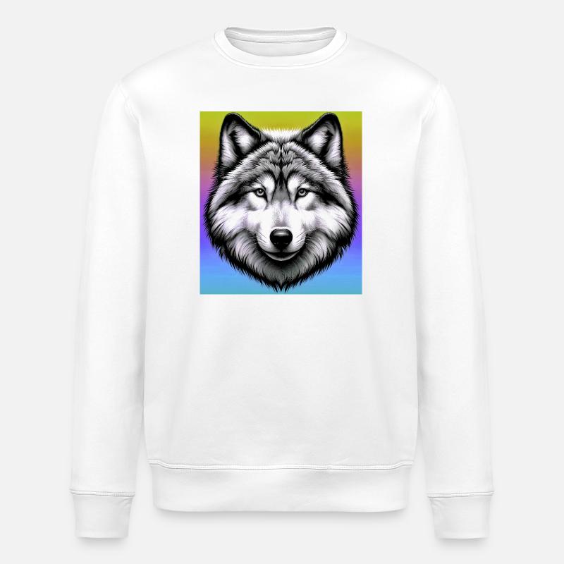 Loup - Sweat bio ROLLER Stanley/Stella Unisexe - blanc