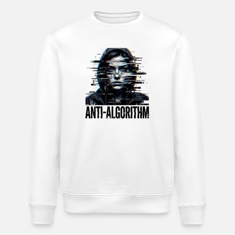 Anti algorithme numérique - Sweat bio ROLLER Stanley/Stella Unisexe - blanc