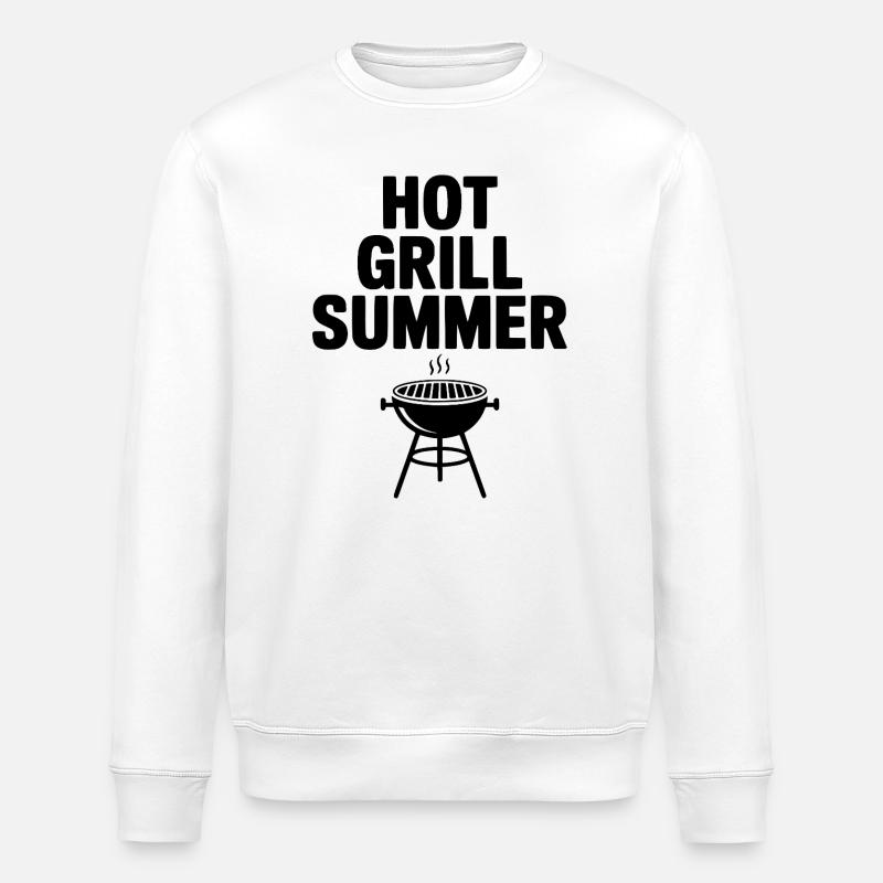 Grill chaud Été - Sweat bio ROLLER Stanley/Stella Unisexe - blanc
