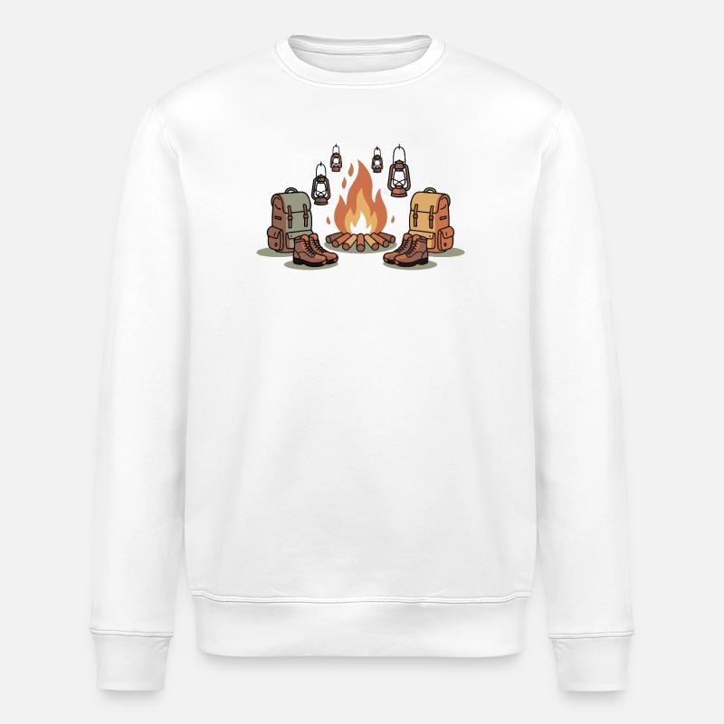 Lagerfeuernacht-Ausrüstung - Stanley/Stella Unisex Bio-Sweatshirt ROLLER - Weiß