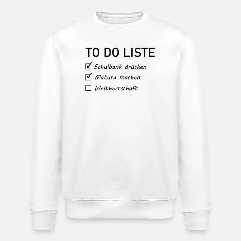 Matura Spruch - Stanley/Stella Unisex Bio-Sweatshirt ROLLER - Weiß