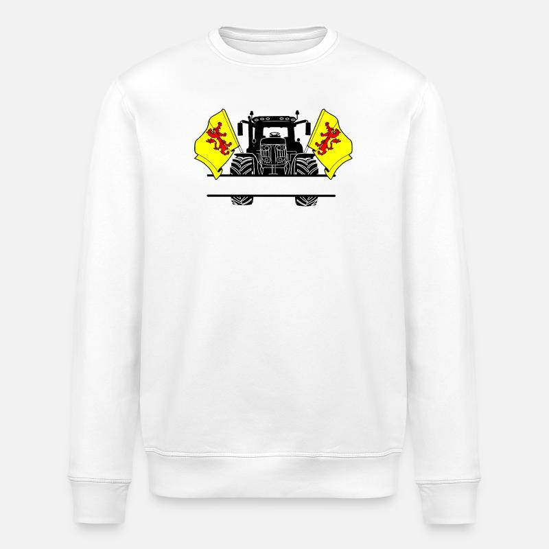 Süd Holland_Tractor_Custom_Edition - Stanley/Stella Unisex Bio-Sweatshirt ROLLER - Weiß