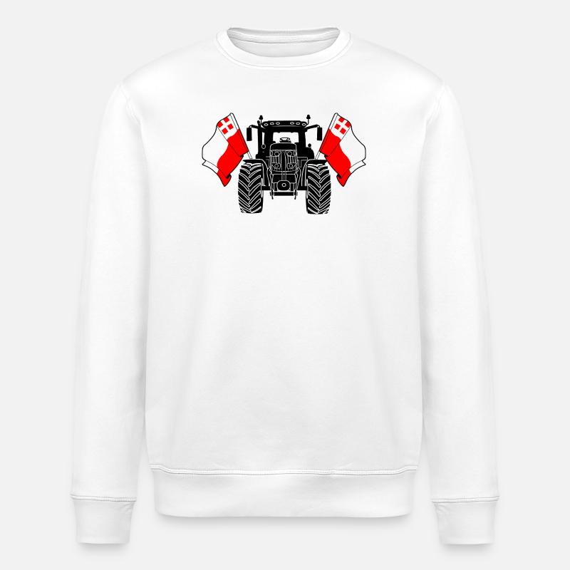 Utrecht_Tractor_Pride - Sweat bio ROLLER Stanley/Stella Unisexe - blanc