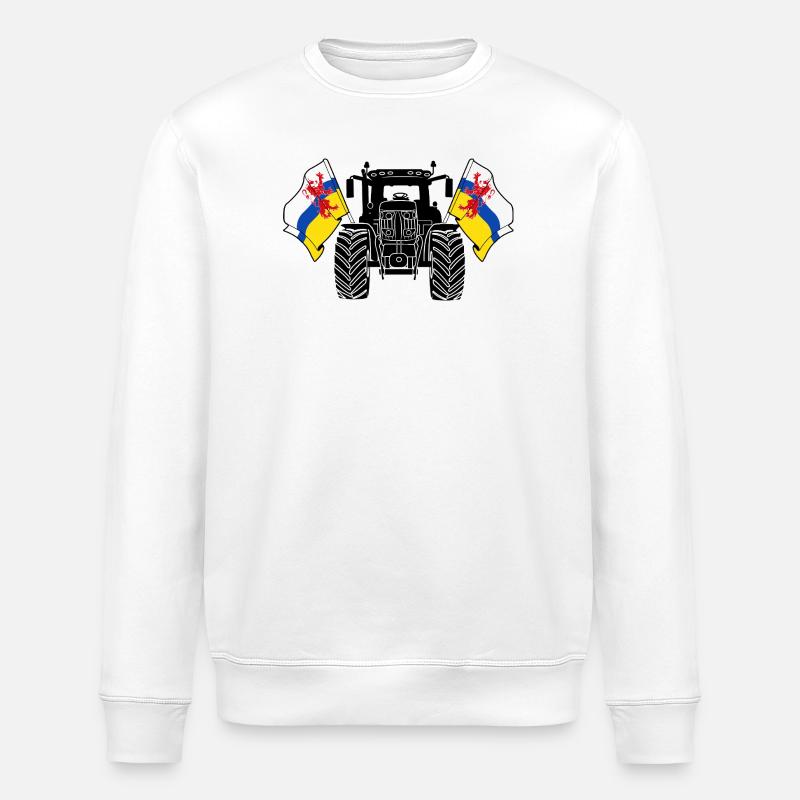 Limburg_Tractor_Pride - Stanley/Stella ROLLER Unisex Organic Sweatshirt - white