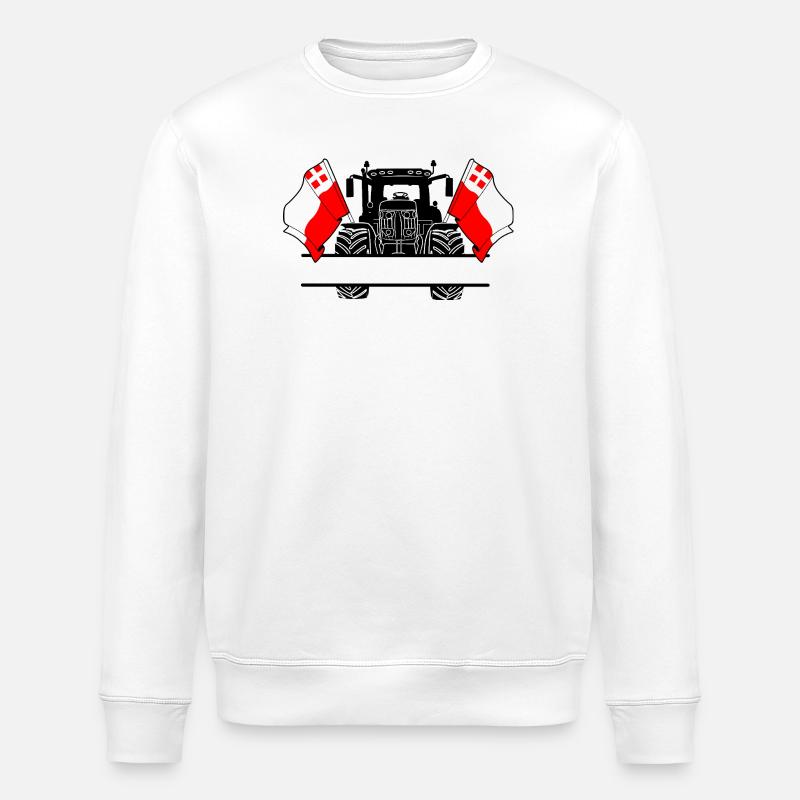 Utrecht_Tractor_Custom_Edition - Stanley/Stella Unisex Bio-Sweatshirt ROLLER - Weiß