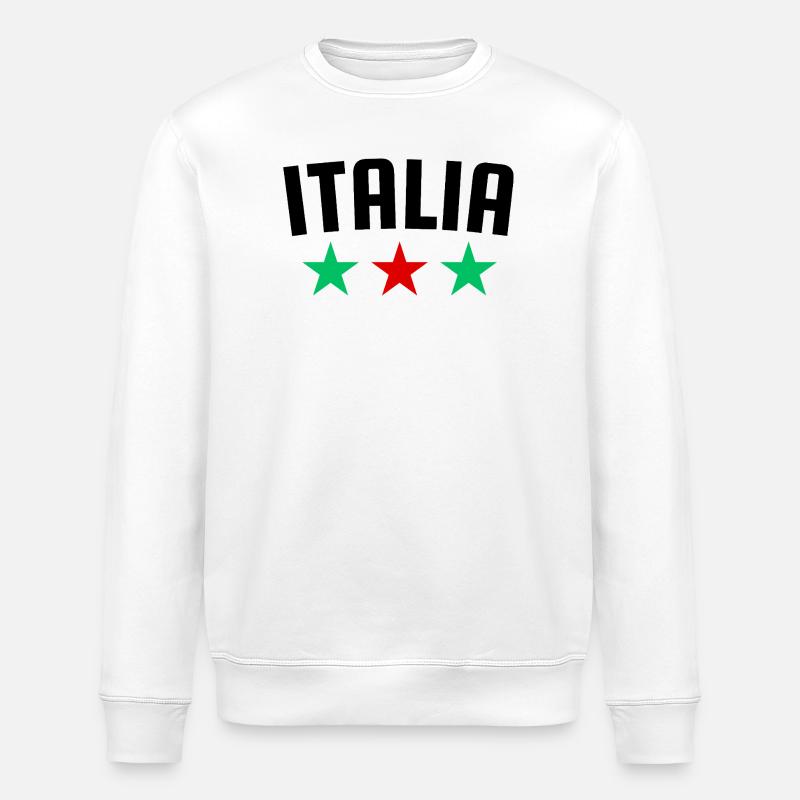 Italie design 3 étoiles - Sweat bio ROLLER Stanley/Stella Unisexe - blanc