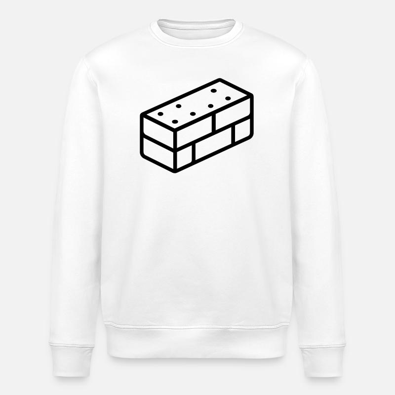 brique - Sweat bio ROLLER Stanley/Stella Unisexe - blanc
