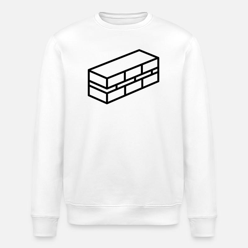 brique - Sweat bio ROLLER Stanley/Stella Unisexe - blanc