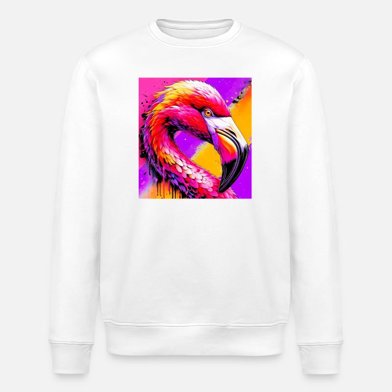 Flamant - Sweat bio ROLLER Stanley/Stella Unisexe - blanc