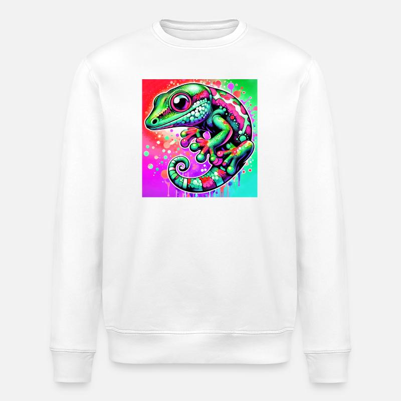 Gecko - Sweat bio ROLLER Stanley/Stella Unisexe - blanc