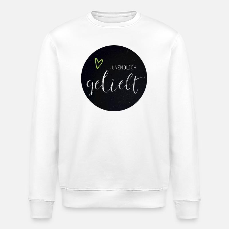 Unendlich Geliebt - Stanley/Stella Unisex Bio-Sweatshirt ROLLER - Weiß