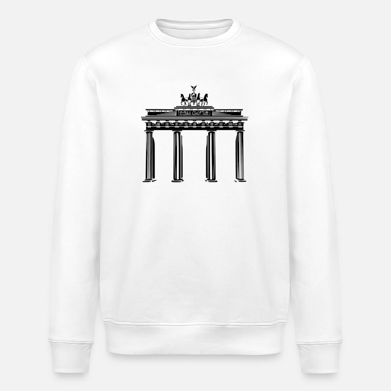 Brandenburger Tor Berlin - Stanley/Stella Unisex Bio-Sweatshirt ROLLER - Weiß