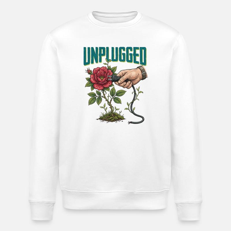 Unplugged - Stanley/Stella Unisex Bio-Sweatshirt ROLLER - Weiß