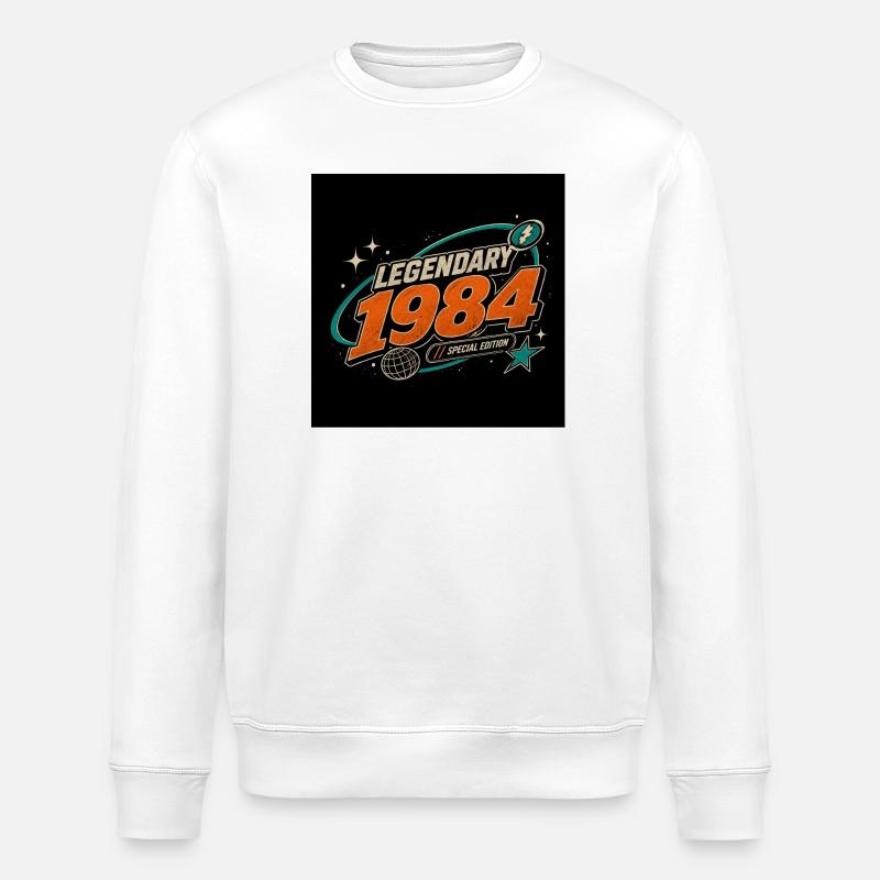Retro Future 2003 – Limited Edition - Stanley/Stella ROLLER Unisex Organic Sweatshirt - white