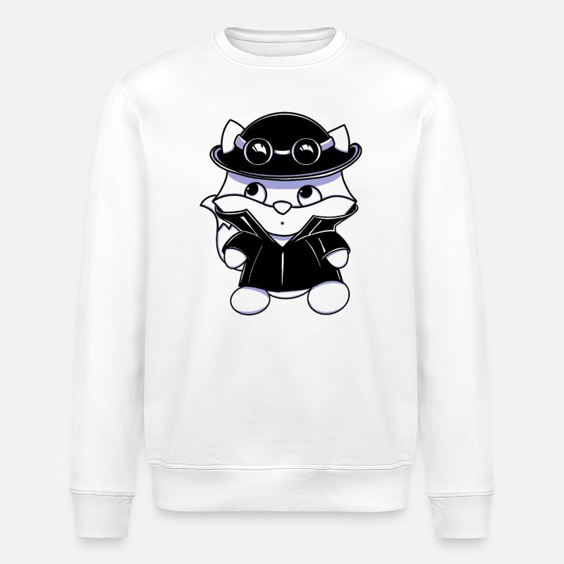 Kleiner Detektiv  - Stanley/Stella Unisex Bio-Sweatshirt ROLLER - Weiß