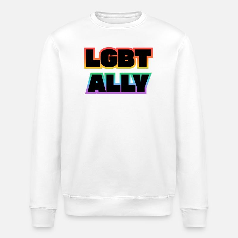 ALLIÉE LGBT - Sweat bio ROLLER Stanley/Stella Unisexe - blanc