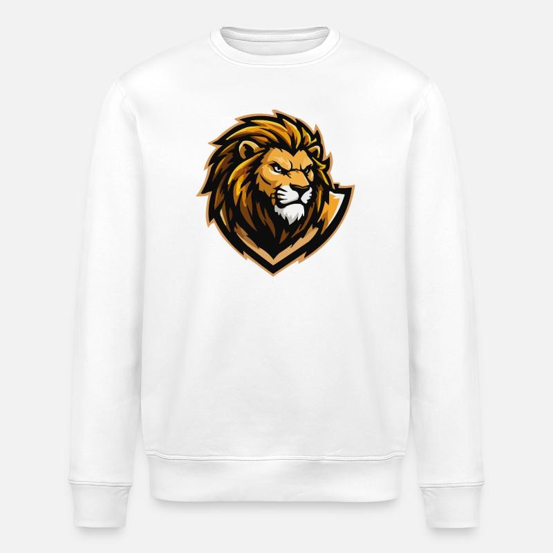 Lion Comic - Stanley/Stella ROLLER Unisex Organic Sweatshirt - white