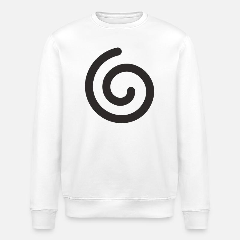 Spirale – Minimalistisches Symbol Design - Stanley/Stella Unisex Bio-Sweatshirt ROLLER - Weiß