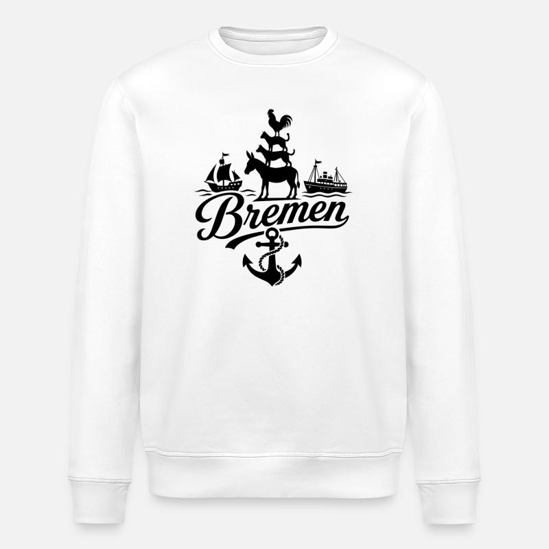 Bremen - Stanley/Stella ROLLER Unisex Organic Sweatshirt - white