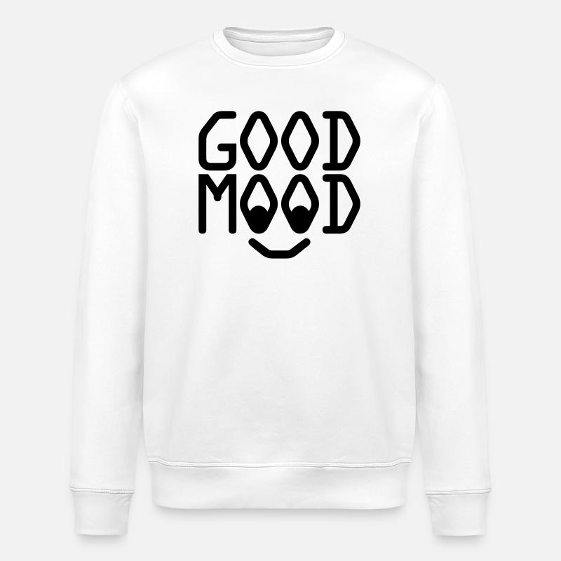 Bonne humeur - Sweat bio ROLLER Stanley/Stella Unisexe - blanc