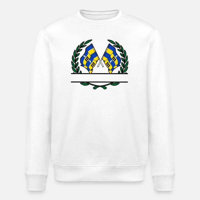 Ameland Laurel Custom – Édition Island - Sweat bio ROLLER Stanley/Stella Unisexe - blanc