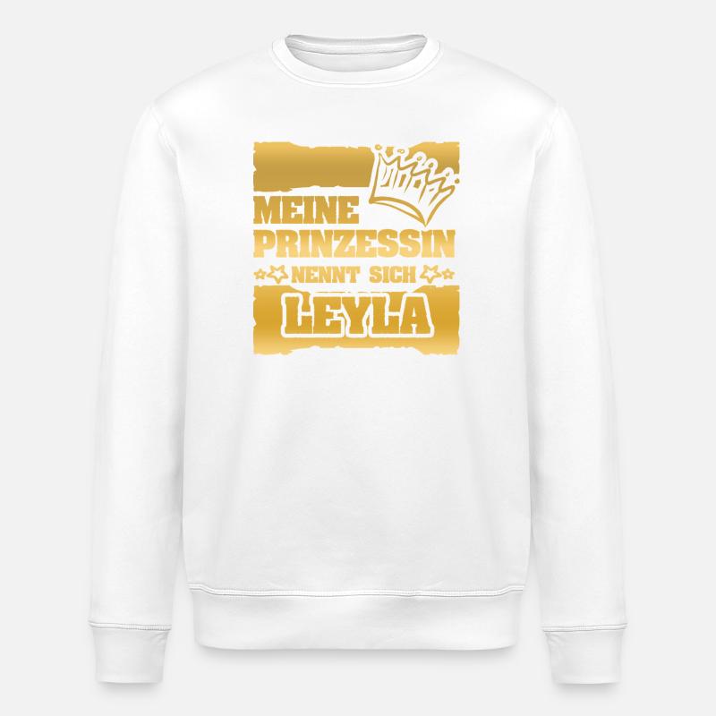Spruch Leyla - Stanley/Stella Unisex Bio-Sweatshirt ROLLER - Weiß