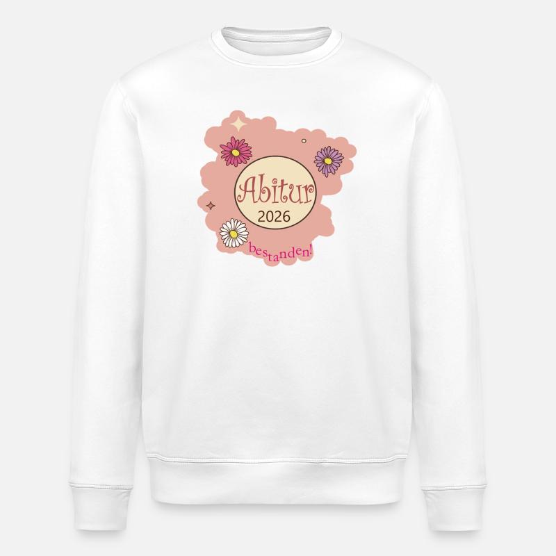 Abitur 2026 Bestanden - Stanley/Stella Unisex Bio-Sweatshirt ROLLER - Weiß